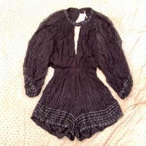 Free People Beaded Romper